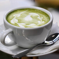 Фото зеленого чая с молоком 4
