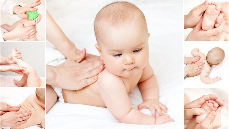 Как делать массаж новорожденному ребенку