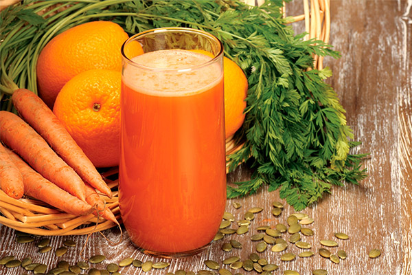 Польза морковного сока в сочетании с другими соками